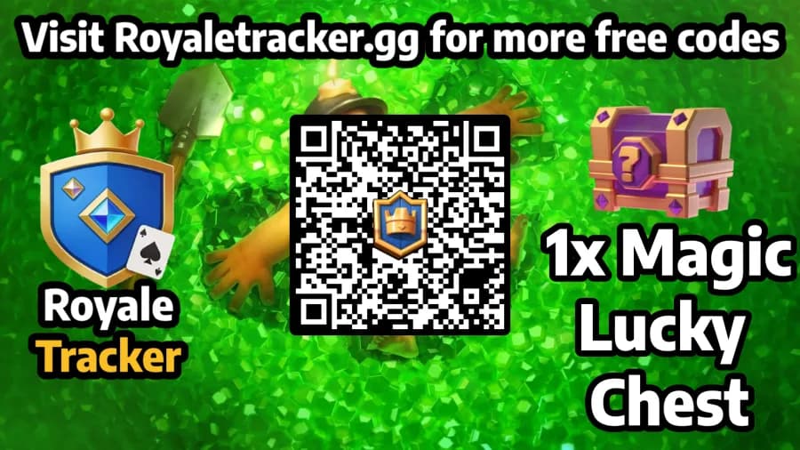 Free QR code to redeem Chest: 1x Chest in Clash Royale