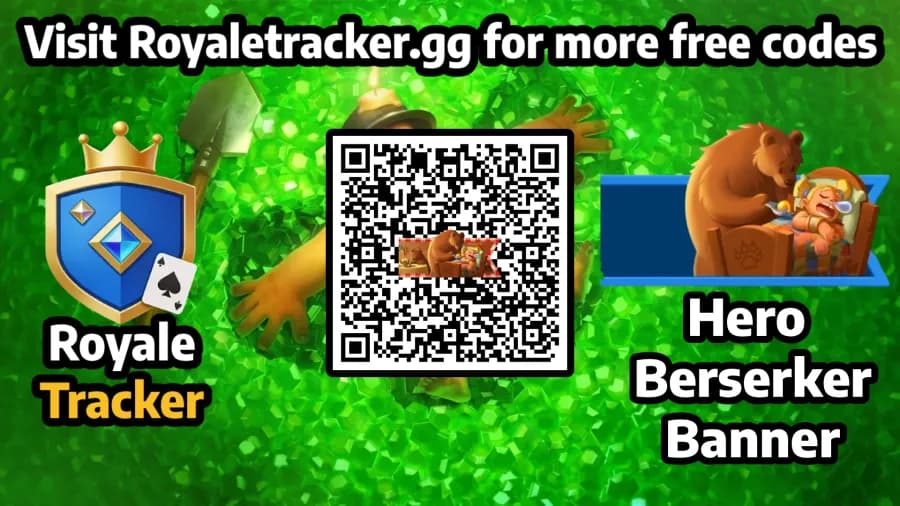 Free QR code to redeem Banner: Hero Berserker in Clash Royale