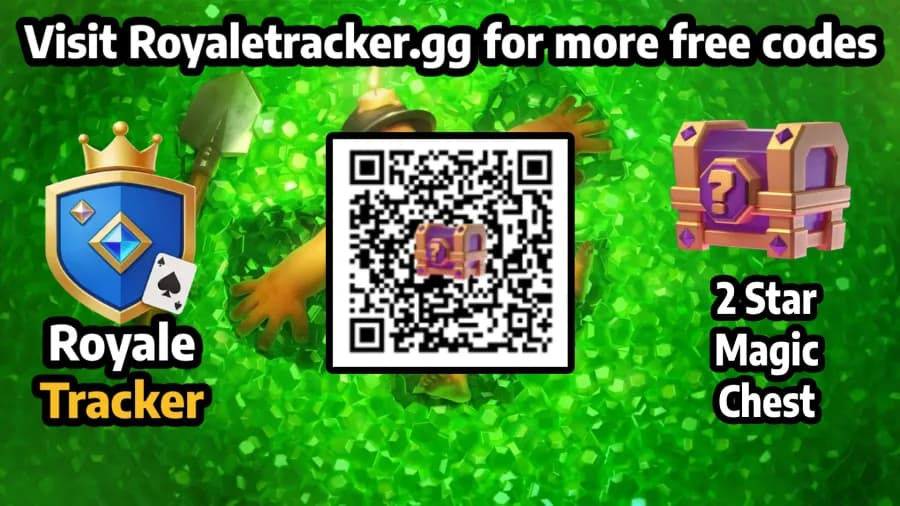 Free QR code to redeem Chest: 2 Star Magic Chest in Clash Royale