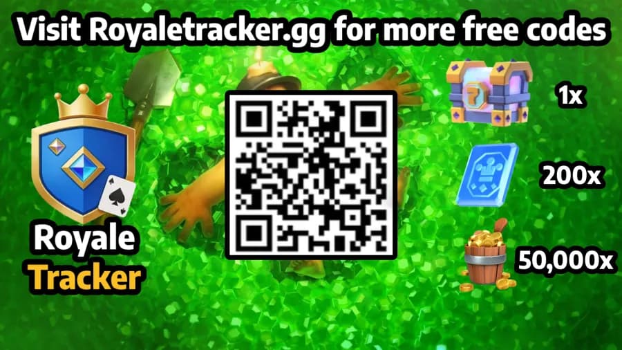 Free QR code to redeem Resources in Clash Royale