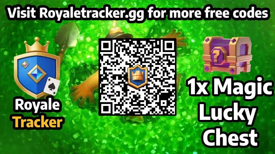 Free QR code to redeem Chest: 1x Chest in Clash Royale