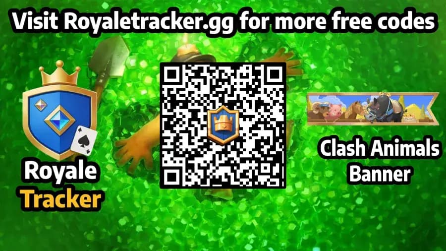 Free QR code to redeem Banner: Clash Animals in Clash Royale