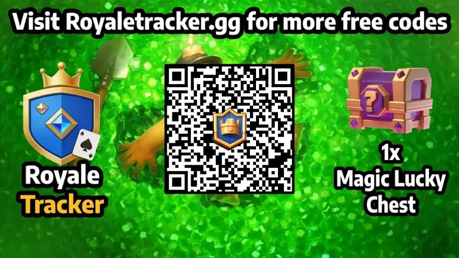 Free QR code to redeem Chest: 1x Magic Lucky Chest in Clash Royale