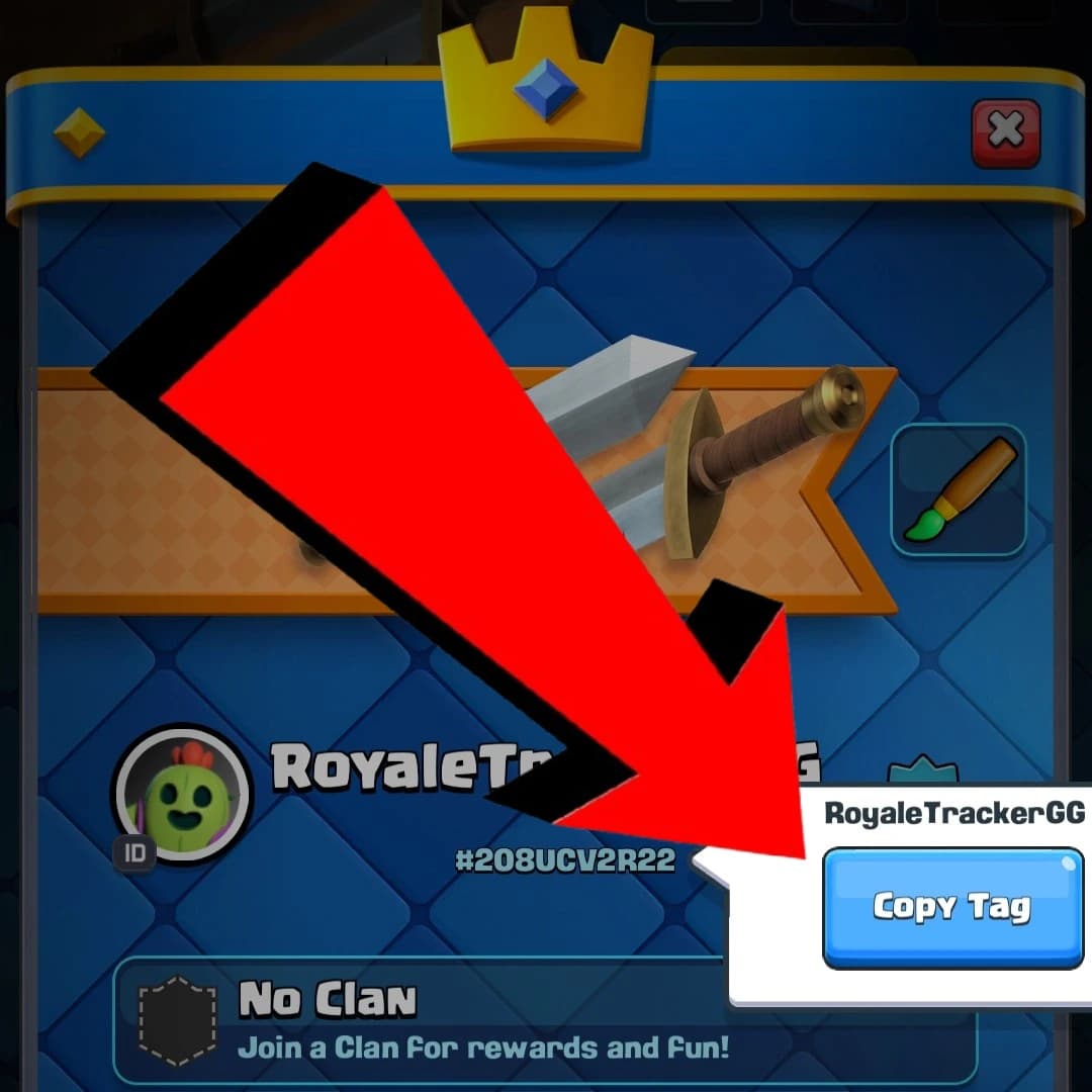 Step 3: tap your tag to copy it, then use the Copy Tag button to copy it to your clipboard