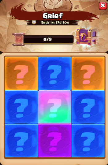 Grief Scene progress screen in Clash Royale