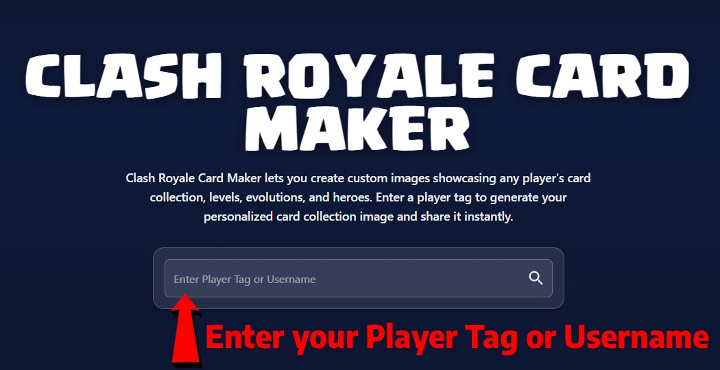 Step 1: Enter Player Tag