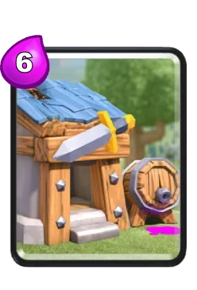 Barbarian Hut card in Clash Royale