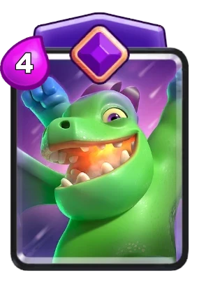 Evolution Baby Dragon card in Clash Royale