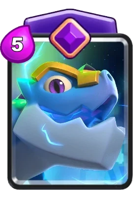 Evolution Electro Dragon card in Clash Royale