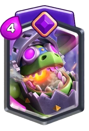 Evolution Inferno Dragon card in Clash Royale