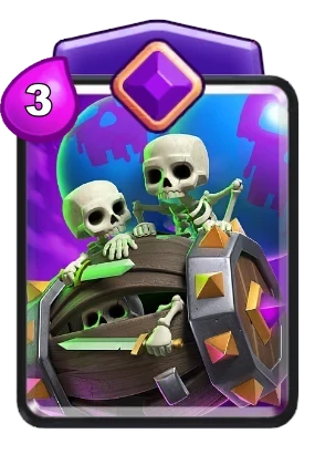 Evolution Skeleton Barrel card in Clash Royale