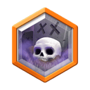 Graveyard modifier badge in Clash Royale Chaos mode