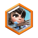 Princess modifier badge in Clash Royale Chaos mode