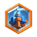 Tesla modifier badge in Clash Royale Chaos mode