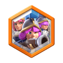 Three Musketeers modifier badge in Clash Royale Chaos mode