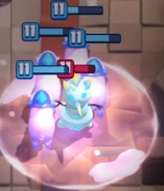 Hero Ice Wizard ability spawning the Sneaky Snowman