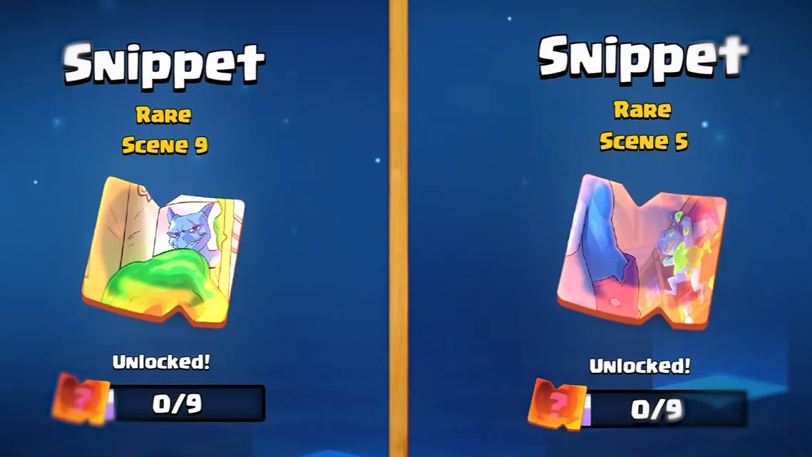 Two Rare snippets unlocked in the Minion Academy album, Scene 9 and Scene 5