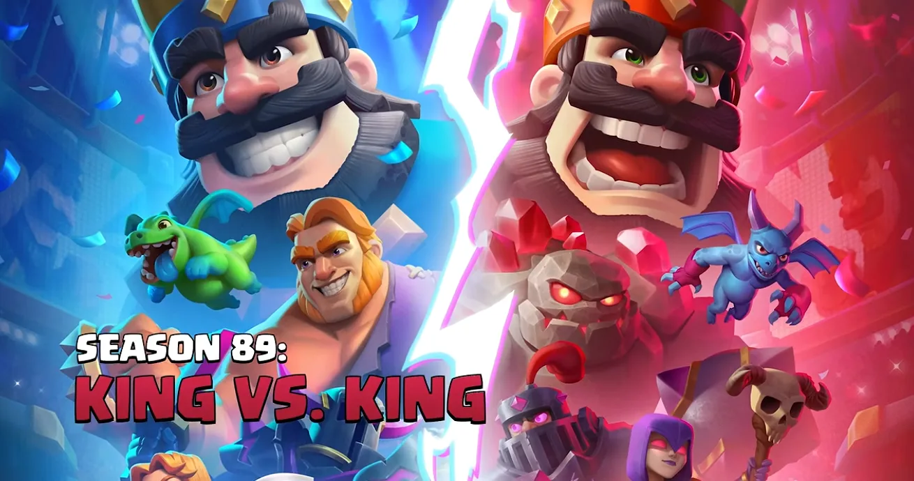 Clash Royale Season 89 King vs King key art