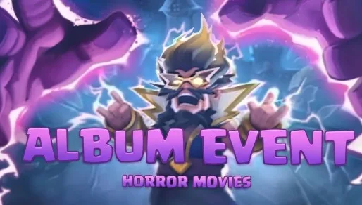 Album Event: Horror Movies key art in Clash Royale