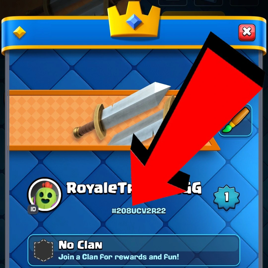 Step 2: Click on player tag